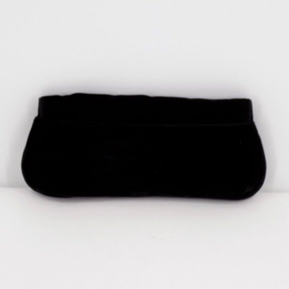 Cole Haan After 5 Evening Clutch Velvet Black Rhinestones - Picture 2 of 5